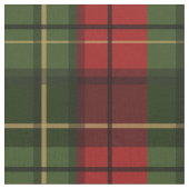 Red And Green Plaid Tartan Pattern Stoff (Nahaufnahme)