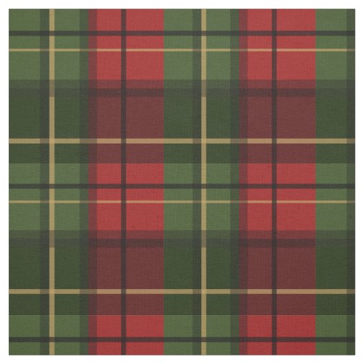 Red And Green Plaid Tartan Pattern Stoff (Muster)