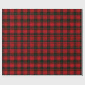 Red and Green Plaid Wrapping Paper Geschenkpapier (Flach)