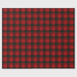 Red and Green Plaid Wrapping Paper Geschenkpapier