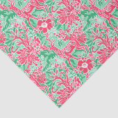 Red and Green Preppy Weihnachtsmann Seidenpapier (Ausschnitt)