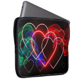 Red and Green Smoke on Valentines Electronics Bag Laptopschutzhülle (Vorne Rechts)