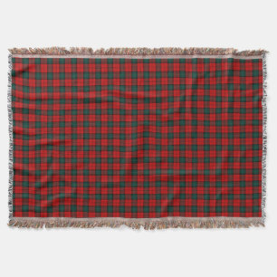 Red and Green Stewart of Atholl Clan Tartan Decke