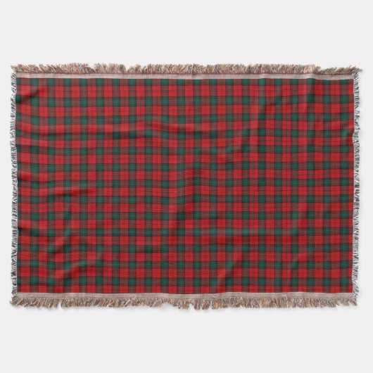 Red and Green Stewart of Atholl Clan Tartan Decke (Vorderseite)