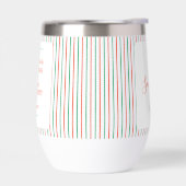 Red and Green Stripe Christmas Dinner Party Favor (Links)