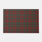 Red and Green Tartan Plaid Fußmatte (Vorderseite)