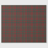 Red and Green Tartan Plaid Geschenkpapier (Flach)