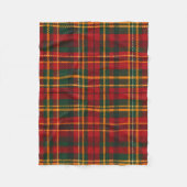Red and Green Tartan Plaid Pattern Fleecedecke (Vorderseite)