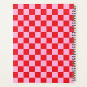 Red and Light Pink Checkered Planer (Rückseite)