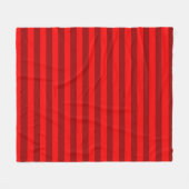 Red and Maroon Stripes Design Fleecedecke (Vorderseite (Horizontal))