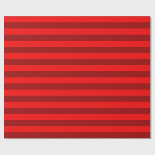 Red and Maroon Stripes Design Geschenkpapier (Flach)
