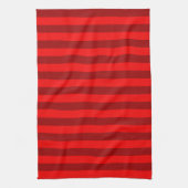 Red and Maroon Stripes Design Geschirrtuch (Vertikal)