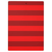 Red and Maroon Stripes Design Klemmbrett (Rückseite)