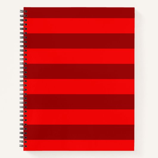 Red and Maroon Stripes Design Notizblock (Vorderseite)