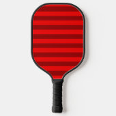 Red and Maroon Stripes Design Pickleball Schläger (Rückseite)