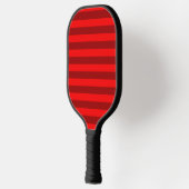 Red and Maroon Stripes Design Pickleball Schläger (Links)