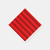 Red and Maroon Stripes Design Serviette (Ecke)