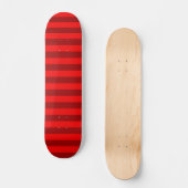 Red and Maroon Stripes Design Skateboard (Vorderseite)