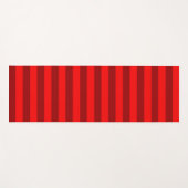 Red and Maroon Stripes Design Yogamatte (Vorderseite (Horizontal))