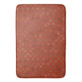red and olive dots badematte (Vorderseite Vertikal)