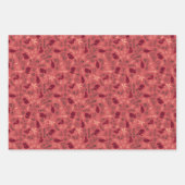 Red and Orange Christmas Forest Village Geschenkpapier Set (Vorderseite 2)