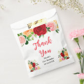 Red and Orange Roses Birthday Thank You Geschenktütchen (Versiegelt)