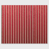 Red and Pearl Wrapping Paper Geschenkpapier (Flach)