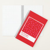 Red and Pink Floral Notebook Notizblock (Innen)