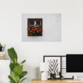 Red And Pink Pelargonium Poster (Heimbüro)