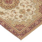 Red and Tan Persian Tepet Kurzer Tischläufer (Ecke)