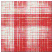 Red and White Bold Checkered Plaid Design  Stoff (Muster)