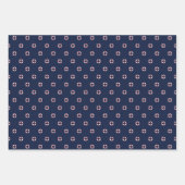 Red And White Buoy Pattern Geschenkpapier Set (Vorderseite 2)