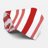 Red and White Candy Cane Krawatte (Gerollt)