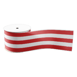 Red and White Candy Cane Stripes Weihnachtsfeierta Ripsband
