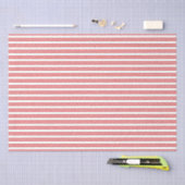 Red and White Candy Stripe Seidenpapier (Handwerk)