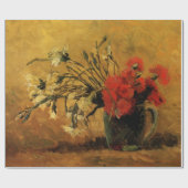 Red And White Carnations by Vincent van Gogh Geschenkpapier (Flach)