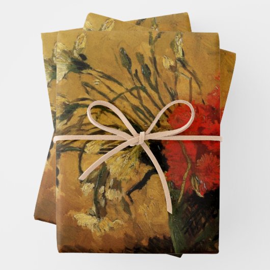 Red And White Carnations by Vincent van Gogh Geschenkpapier Set (Beispiel)