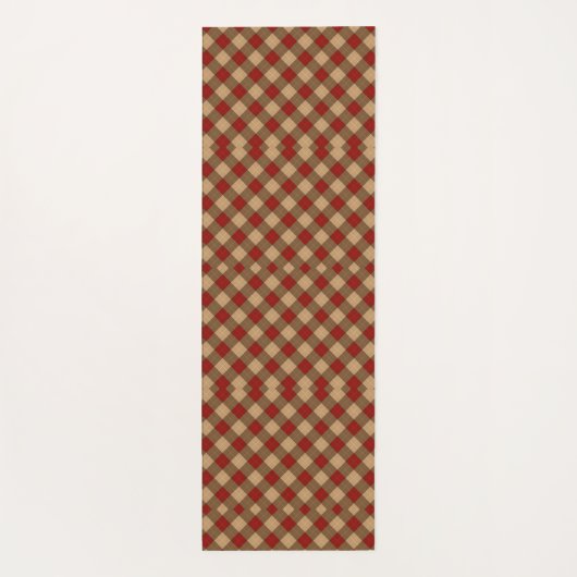 Red and white checkered patterns appear vertically yogamatte (Rückseite)