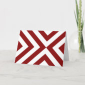 Red and White Chevrons Karte (Vorderseite)