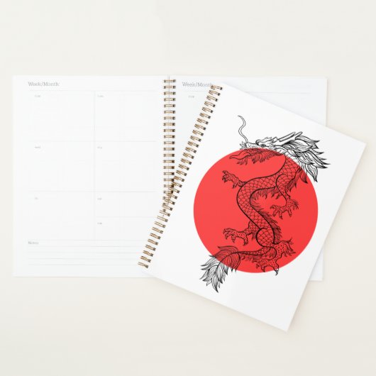Red and white Chinese dragon Planer (Anzeige)