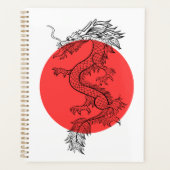 Red and white Chinese dragon Planer (Vorderseite)