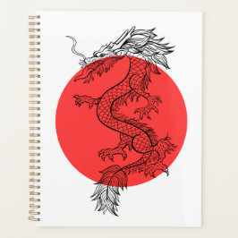 Red and white Chinese dragon Planer