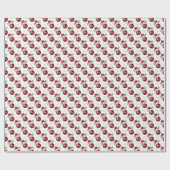 Red and White Christmas Jopping Paper Geschenkpapier (Flach)