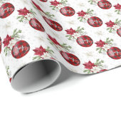 Red and White Christmas Jopping Paper Geschenkpapier (Rolleneckpunkt)