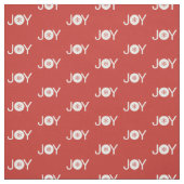 Red and White Christmas Joy Pattern Stoff (Muster)