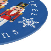 Red and White Christmas Nutcracker personalisieren Schneidebrett (Ecke)