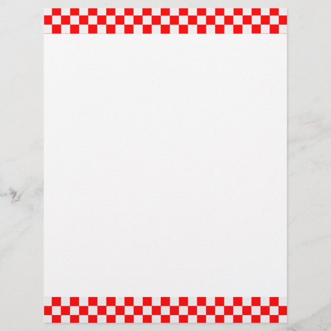 Red and White Classic Checkerboard von STaylor (Vorderseite)