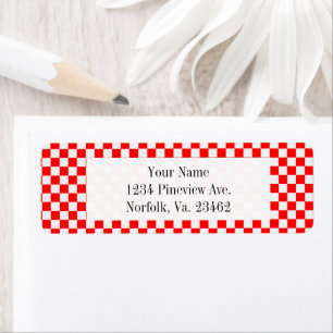 Red and White Classic Checkerboard von STaylor