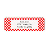 Red and White Classic Checkerboard von STaylor (Vorne)