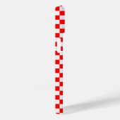 Red and White Classic Checkerboard von STaylor Case-Mate iPhone Hülle (Rückseite / Rechts)